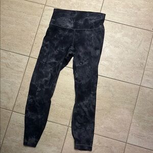 Black Lululemon Tie-Dye Leggings